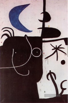 Joan Miró Werke - Frau vor der Luna Joan Miró